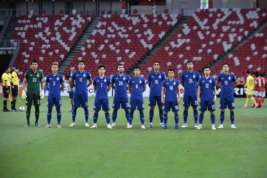 ทีมชาติไทย พบ ทีมชาติอินโดนีเซีย ทีมชาติไทย 11 ตัวจริง